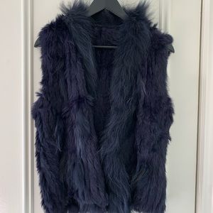 Vintage rabbit fur vest